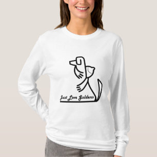 Golden Retriever houdt van T-shirt voor vrouwen