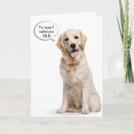Golden Retriever Humoureuze verjaardag Kaart
