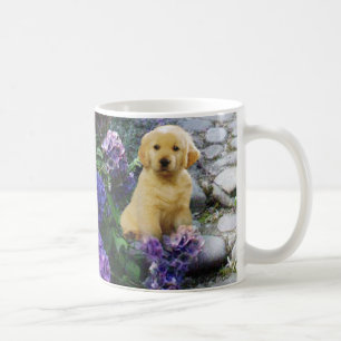 Golden Retriever Hydrangea Mok