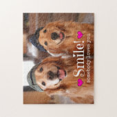 Golden Retriever iemand houdt van je Legpuzzel (Verticaal)
