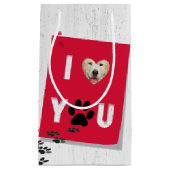 Golden Retriever Ik hou van je Klein Cadeauzakje (Voorkant)