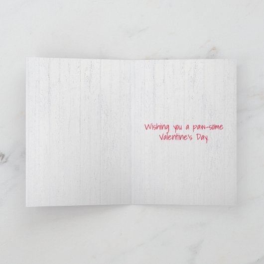 Golden Retriever Ik hou van je Valentijn Holiday C Feestdagen Kaart (Binnen)