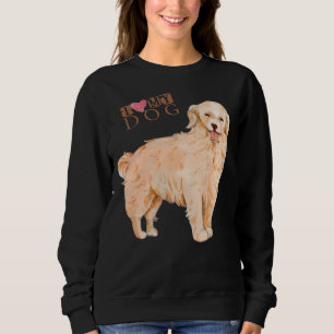 Golden Retriever Ik hou van mijn hond Trui