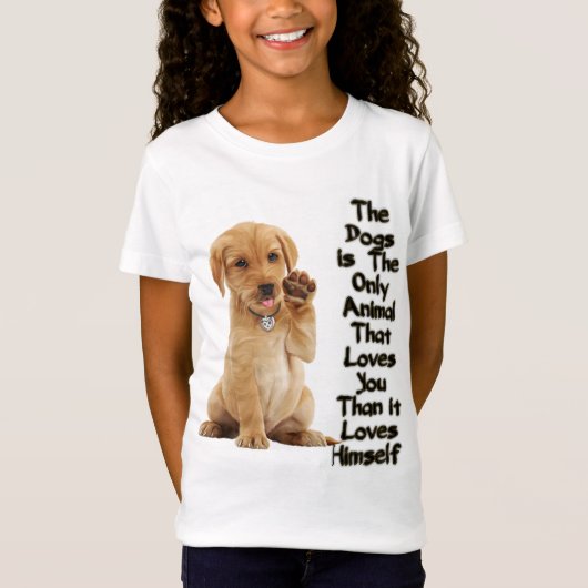 Golden Retriever Illustraties Comic T-shirt (Voorkant)