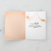 Golden Retriever in 103rd Birthday Bag Kaart (Binnen)