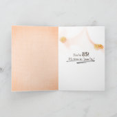 Golden Retriever in 85th Birthday Bag Kaart (Binnen)