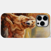 Golden Retriever in Autumn Leaves Herfst Inspire Case-Mate iPhone Case (Achterkant (horizontaal))