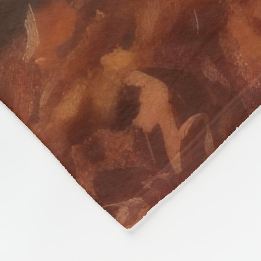 Golden Retriever in Autumn Leaves Herfst Inspire Fleece Deken (Hoek)