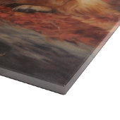 Golden Retriever in Autumn Leaves Herfst Inspire Snijplank (Hoek)