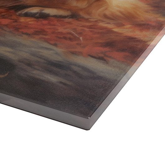 Golden Retriever in Autumn Leaves Herfst Inspire Snijplank (Hoek)