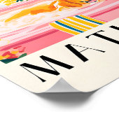 Golden Retriever in bad, leuke badkamer Poster (Hoek)