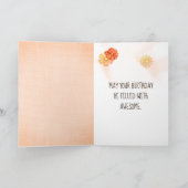 Golden Retriever in Birthday Bag Kaart (Binnen)