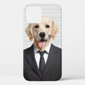 Golden Retriever in Business Suit Case-Mate iPhone Case (Achterkant)
