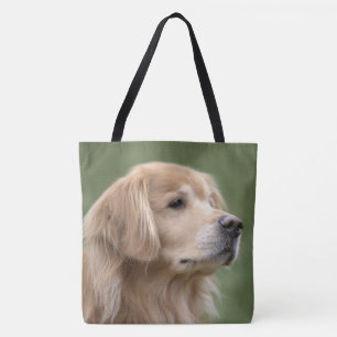 Golden Retriever in Closeup Tote Bag