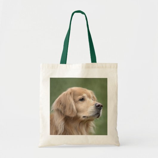 Golden Retriever in Closeup Tote Bag (Voorkant)