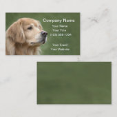 Golden Retriever in Closeup Visitekaartje (Voorkant / Achterkant)