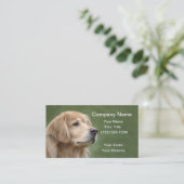 Golden Retriever in Closeup Visitekaartje (Staand voorkant)