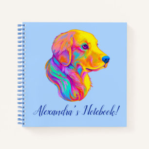 Golden Retriever in Colors Name  Notitieboek