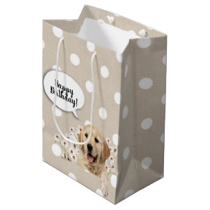 Golden Retriever in dagboeken op poka-punten Medium Cadeauzakje