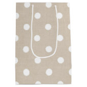 Golden Retriever in dagboeken op poka-punten Medium Cadeauzakje (Achterkant)