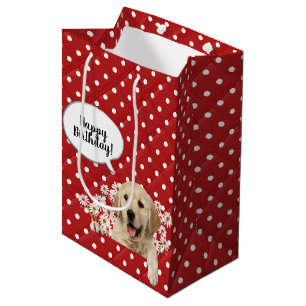 Golden Retriever in dagboeken op poka-punten Medium Cadeauzakje