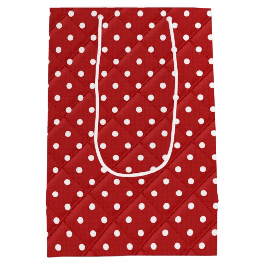 Golden Retriever in dagboeken op poka-punten Medium Cadeauzakje (Achterkant)