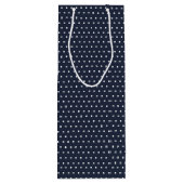 Golden Retriever in dagboeken op poka-punten Wijn Cadeautas (Achterkant)