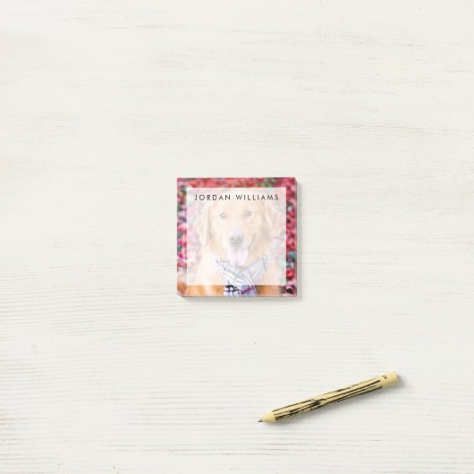 Golden Retriever in de carf Post-it® Notes (Op bureau)