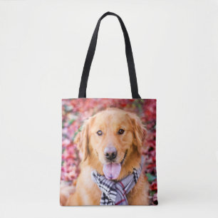 Golden Retriever in de carf Tote Bag