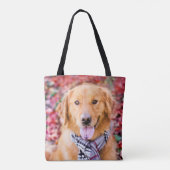 Golden Retriever in de carf Tote Bag (Achterkant)