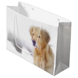 Golden Retriever in de sneeuw Large Cadeautasje