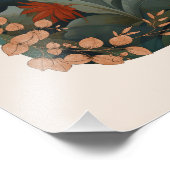 Golden Retriever in de stijl van William Morris Foto Afdruk (Hoek)