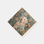 Golden Retriever in de stijl van William Morris Servet (Hoek)