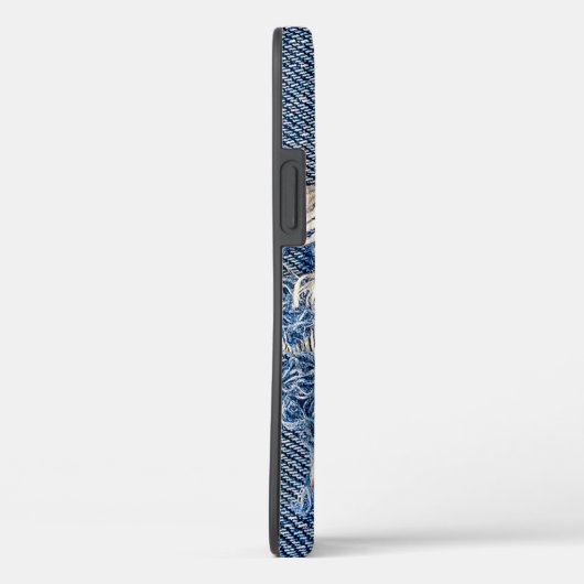 Golden Retriever in Denim Hole Case-Mate iPhone Case (Achterkant / Rechts)