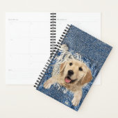 Golden Retriever in Denim Hole Planner (Display)
