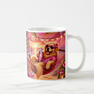Golden Retriever in een hangmat Koffiemok