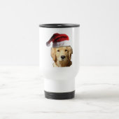 Golden Retriever in een Pet van de Kerstman Reisbeker (Center)
