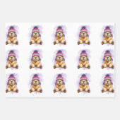 Golden Retriever in een rodelbaan Inpakpapier Vel (Voorkant 2)