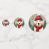 Golden Retriever in Festive Sweater - Cozy Christm Confetti (Voorkanten)