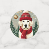 Golden Retriever in Festive Sweater - Cozy Christm Confetti (Kleine voorkant)