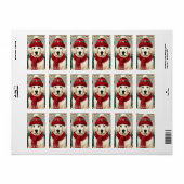 Golden Retriever in Festive Sweater - Cozy Christm Etiket (Full Sheet)