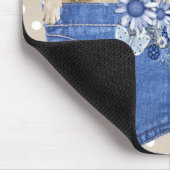 Golden Retriever in Jean Pocket Muismat (Hoek)