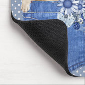 Golden Retriever in Jean Pocket Muismat (Hoek)