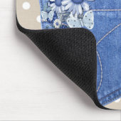 Golden Retriever in Jean Pocket Muismat (Hoek)