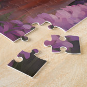 Golden Retriever in Lavendel veld Legpuzzel (Zijkant)