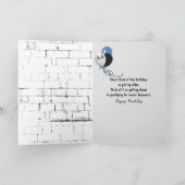 Golden Retriever in pak en zonnebril Kaart (Binnen)