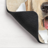 Golden Retriever in papiergat Muismat (Hoek)