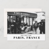 Golden Retriever in Parijs Briefkaart (Voorkant / Achterkant)