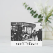 Golden Retriever in Parijs Briefkaart (Staand voorkant)