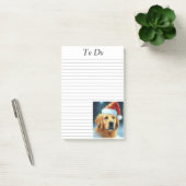 Golden Retriever in Santa Hat Post-it® Notes (Kantoor)